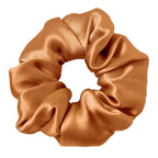 LILYSILK Silk Hair Scrunchies/Ties for Frizz & Breakage Prevention, 100% Mulberry, No Damage, Elastic ponytail Holders, 5PC, Fixed Colors (Black+Light Coffee+Bright Coffee+Caramel+Chocolate)