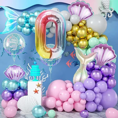 Mermaid Birthday Decorations Mermaid Balloons - Image 6