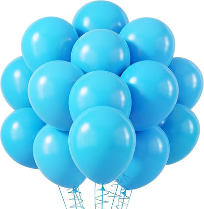 RUBFAC Light Blue Balloons 120pcs 12 Inch, 2026 International Football Game by RUBFAC