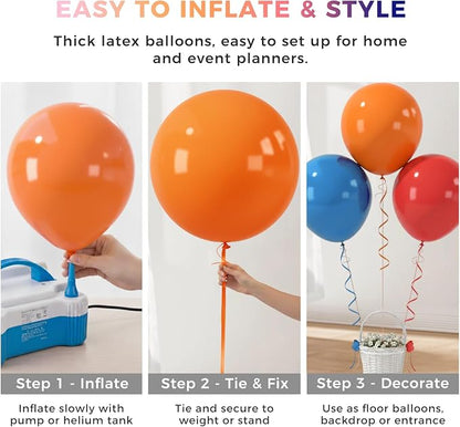 LOVESTOWN 18 Inch Large Rainbow Balloons, Birthday Wedding Baby Shower - Image 6
