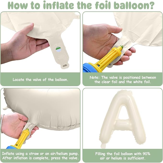 29PC Green Heart Happy Birthday Balloon Banner, 16Inch 3D Aluminum Letter - Image 9