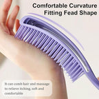 Hair Brush for Afro American/African Hair Textured Professional Curved Vented Brush Wet Dry Curly Hairbrush Detangling Massage Hairdressing Comb (Pink, Big)