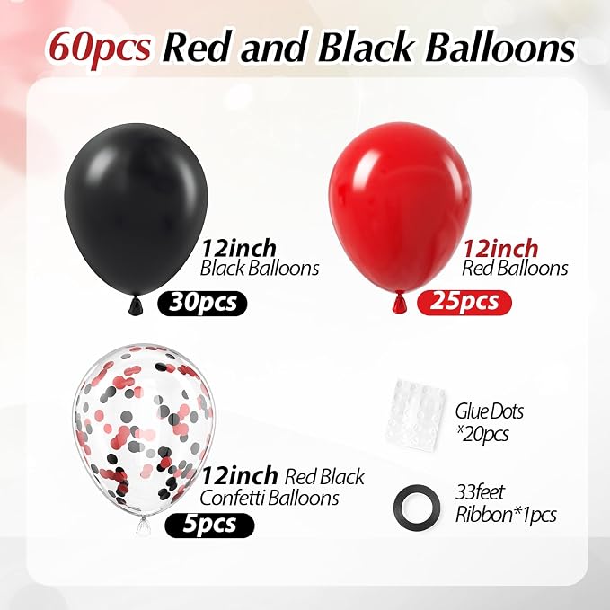 Red and Black Balloons - Image 2