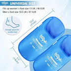 Hilph Foot Ice Pack Slippers for Plantar Fasciitis 2 Packs, Reusable Hot Cold Packs Gel Ice Slipper for Foot and Broken Toes, Gout, Foot Surgery, Neuropathy, Diabetic, Swollen, Light Blue