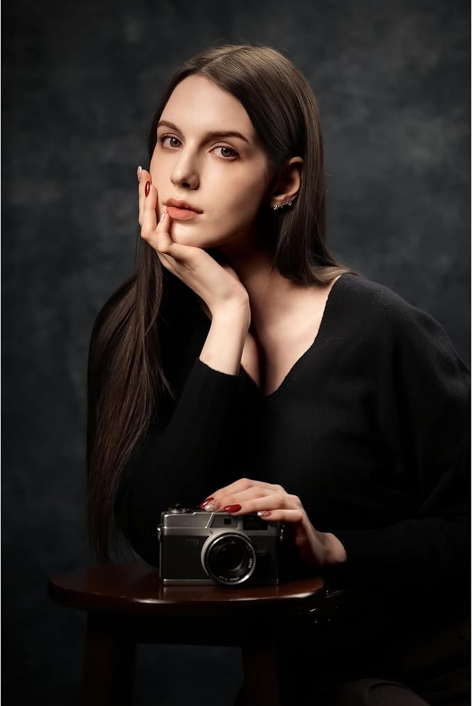 UrcTepics 8x16ft Dark Grey Abstract Textured Backdrop. Personal Headshot - Image 2