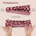 obeoby 8 Pack Headbands for Women, Boho Style Headbands Non Slip Fashion Wide Hairband Boho Outfits Accessories for Women Girls