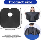 Makeup Cape Hair Dye Cape for Women, PU Waterproof Beauty Salon Short Smock, Professional Shampoo Capes for Hair Dye, Comb-out, Styling, Shampoo
