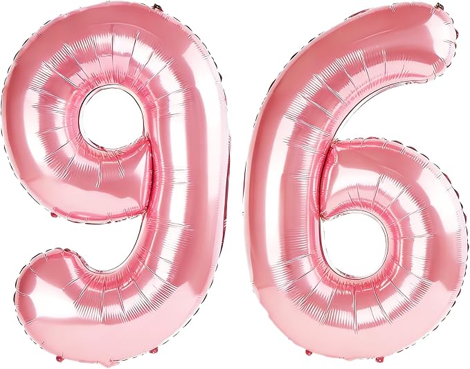 40 Inch Number 96 Balloons for 96th Birthday Party Decorations, 0-100 Jewelry by FOBELEC