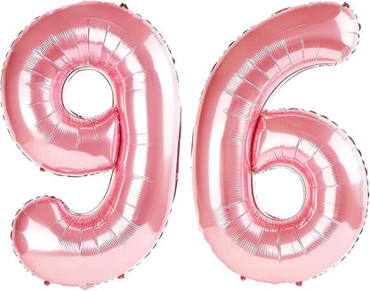 40 Inch Number 96 Balloons for 96th Birthday Party Decorations, 0-100 Jewelry by FOBELEC