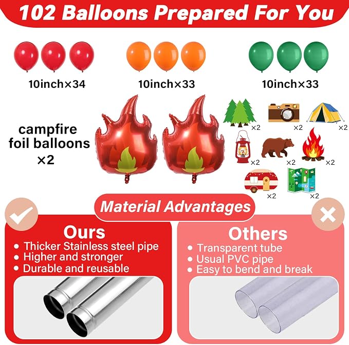 2 Sets Vbs Camping Balloon Column Stand Kit - Image 3