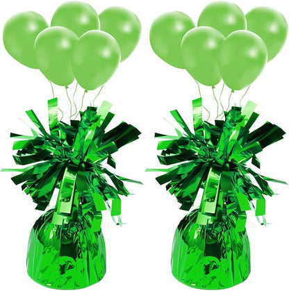 2 Pcs Balloon Weights Lime Green Metallic Anchor Balloon Holder by Unknown