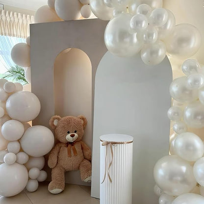 White Nude Double Balloons, Neutral Balloons Double Stuffed Beige Balloons - Image 6