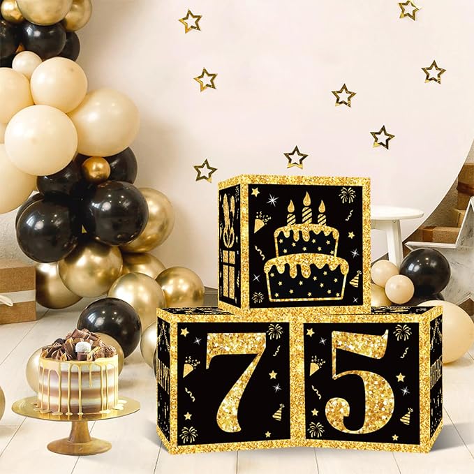 DataMoon 75th Birthday Decorations Boxes - Image 2