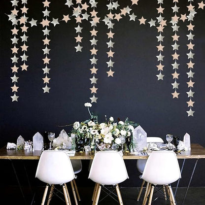 Champagne Glitter-Silver Party-Decorations Birthday Garland - 62ft Twinkle - Image 6