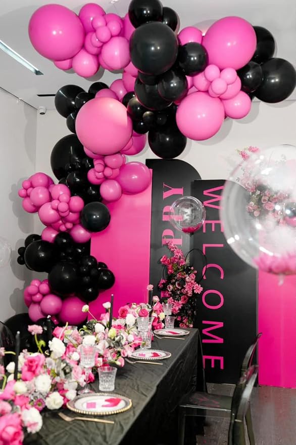 110pcs Black Balloon Arch Kit - Image 7
