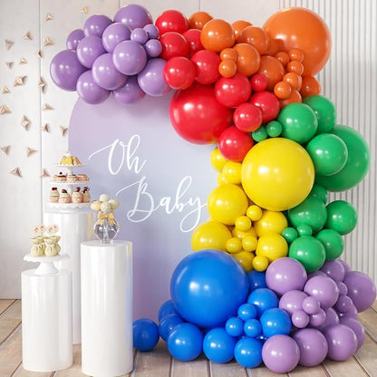 MEBAY Rainbow Balloon Arch Kit by MEBAY