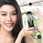 RC ROCHE 6 Pcs Flat Claw Hair Clips for Women Lay Down Barrettes No Crease Side Slide Thick Long Hair Duckbill French Against Head Jaw Claw Styling Clamp, Medium Black & White