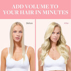 GOO GOO Clip in Hair Extensions Real Human Hair, Remy Human Hair Extensions Clip ins for Women, Natural Human Hair, 24inch 120g 7Pcs, #O7/60F