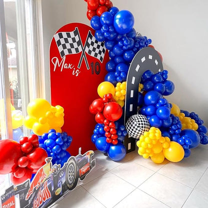 160Pcs Race Car Balloon Garland Arch Kit - Image 4