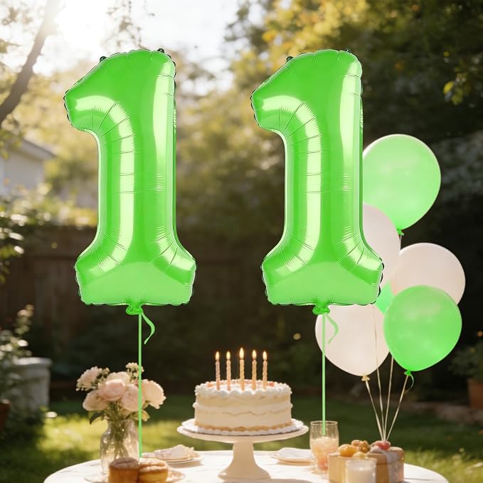 40 Inch Number 11 Balloons for 11th Birthday Party Decorations, 0-100 Fruit - Image 3