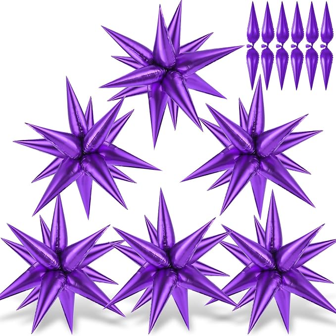 Purple Star Balloons by GCTWFYK