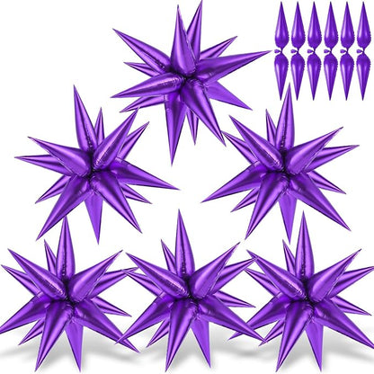 Purple Star Balloons by GCTWFYK