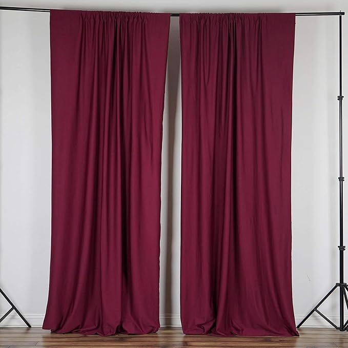AK TRADING CO. 10 feet x 10 feet Polyester Backdrop Drapes Curtains Panels - Image 5