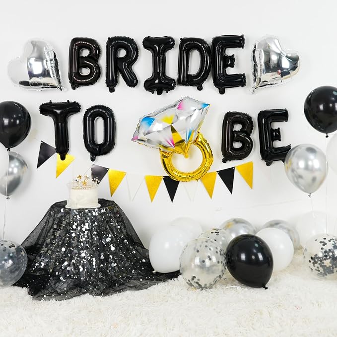 Black and Silver Bachelorette Party Decorations - Image 3