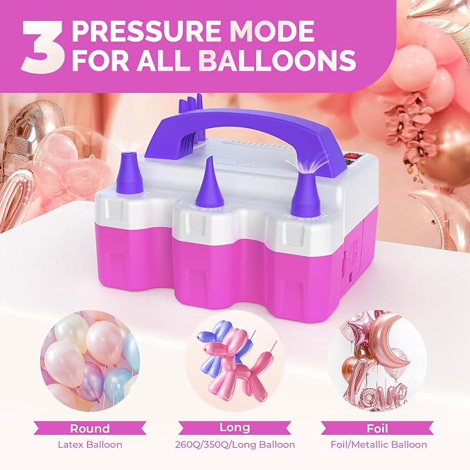ETENWOLF Electric Balloon Pump for All Balloons | Balloon Inflator for Birthday - Image 2
