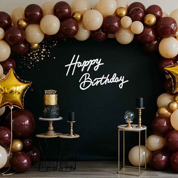 TONIFUL Happy Birthday Sign for Backdrop - Image 5