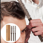 Volume Wand - Round Blow Dry Brush for Hair Styling | Compact Barrel Set with Heat-Resistant Bristles, Lightweight Frame for Bang Shaping, Beard Grooming, Root Lifting and Fringe Curling