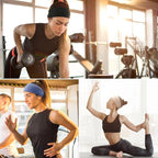 DRESHOW 6 Pack Yoga Sports Headbands for Women Elastic Non-Slip Headbands Running Workout Hair Bands