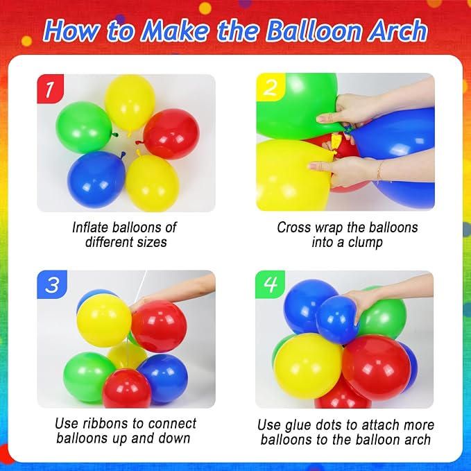 131pcs Colorful Balloon Arch Kit - Image 3