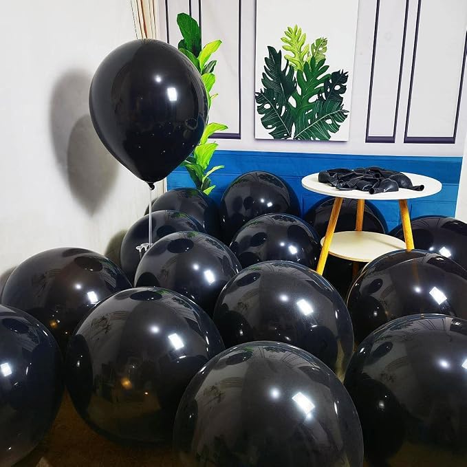90 Pack Black Balloons 18 inch Black Latex Party big Balloon Bulk - Image 5