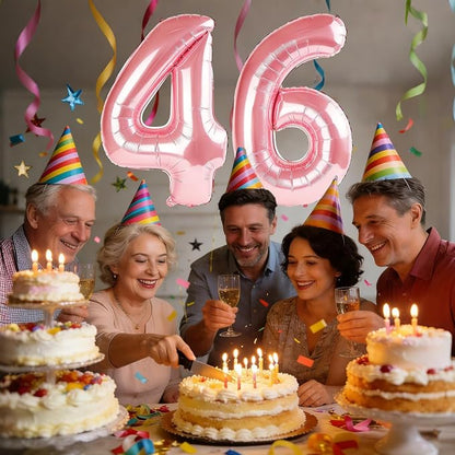 40 Inch Number 46 Balloons for 46th Birthday Party Decorations, 0-100 Jewelry - Image 2