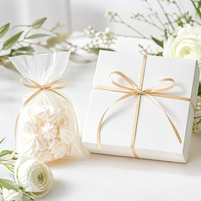 KINGLAKE Champagne Gold Satin Ribbon - Image 4