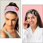 6 Pcs Stretchy Headbands for Women, Absorbed Sport Headband Soft Twist Knotted Headbands for Daily Life Yoga Workout, Dogs Collection Multi Animal