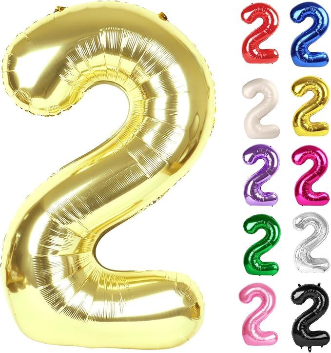 Champagne Gold Number 2 Balloon 40 Inch by IWERP