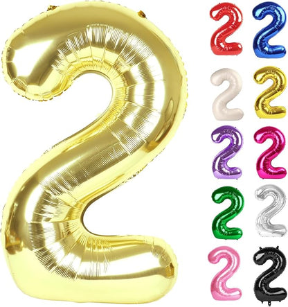 Champagne Gold Number 2 Balloon 40 Inch by IWERP