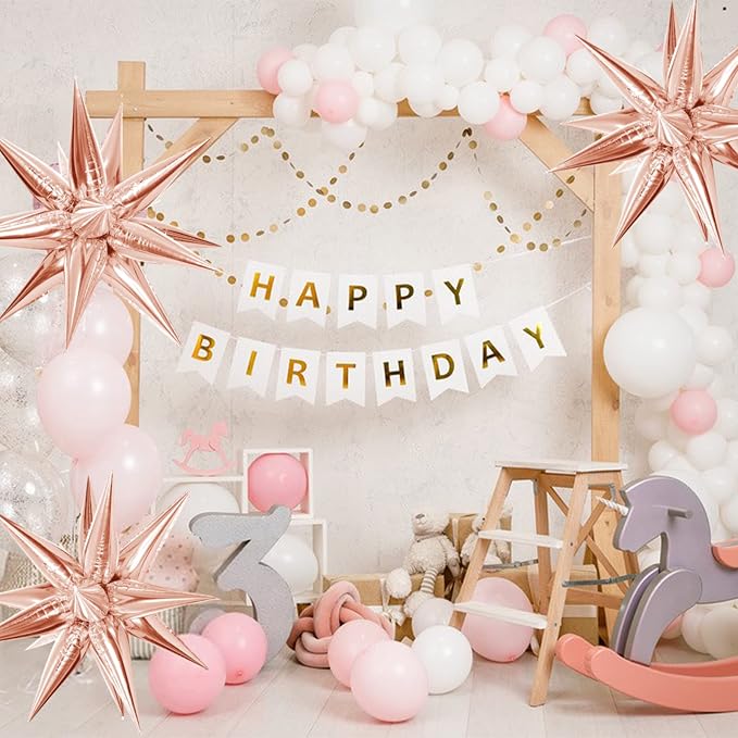 ZAKVOOR 60 Pcs Star Balloons 12 Spike Foil Explosion Party Decoration Balloons - Image 4