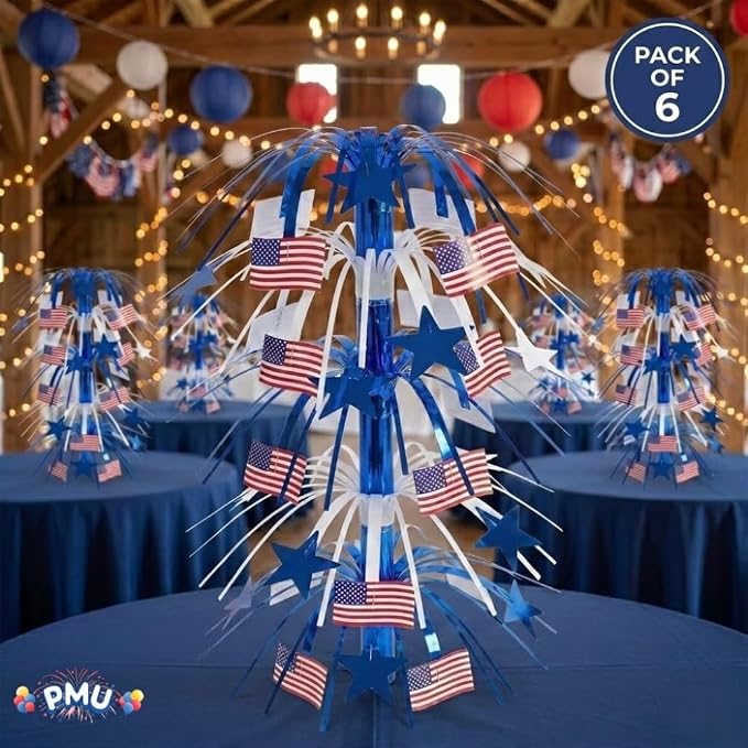 PMU 6 Pcs 21 Inch Patriotic Centerpieces - Image 2