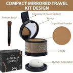 2 Pack Hairline Powder for Women and Men, Used to Root Touch Up Hair Color, Thinning and Gray Hair Coverage and Bald Spots Coverage, Dark Blonde