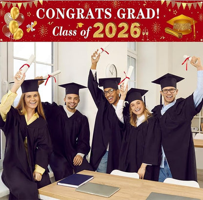 2026 Graduation Decorations Congrats Grad Class of 2026 Banner - Image 3