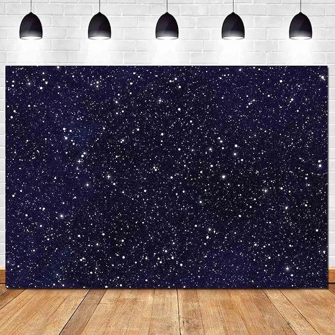 HQM 8x6FT Soft Fabric/Polyester Backdrop Night Sky Star Universe Space Starry - Image 4