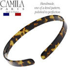 Camila Paris CP2003 French Headband for Women, Handmade Tokyo, Strong Hold Grip Women's Hair Band, Ligth and Very Flexible, No Slip and Durable Styling Girls Hair Accessories, Made in France