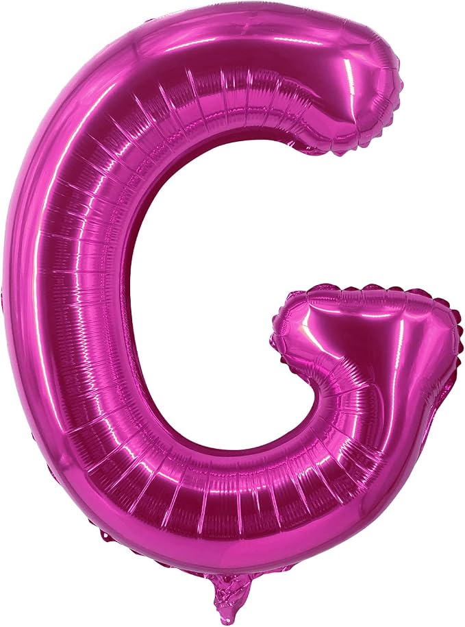 Lovoir 40 Inch Large Hot Pink Letter G Balloons Big Size Jumbo Mylar Foil by Lovoir