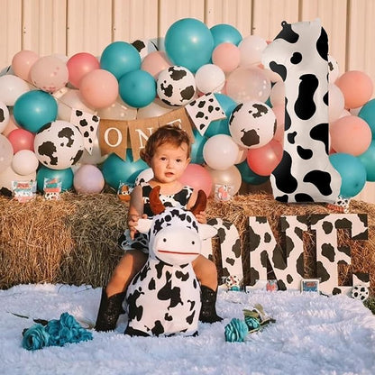 40 Inch Cow Print Balloon, Number 1 balloons Cow Balloons - Image 6