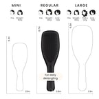 Tangle Teezer Ultimate Detangler Brush for Wet & Dry Hair, Eliminates Knots & Reduces Breakage for All Hair Types, Liquorice Black