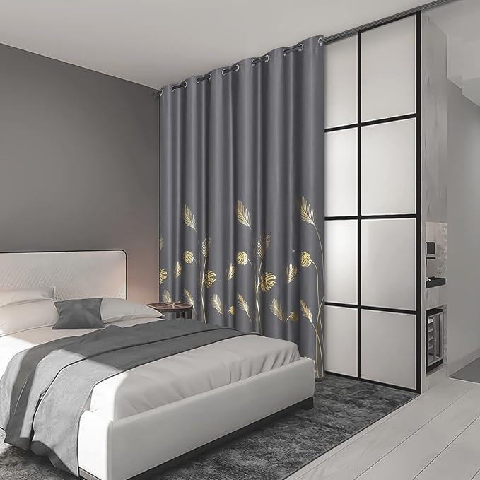 Blackout Curtain & Drape for Sliding Door 80W x 96L Inch Long Window Curtain - Image 2