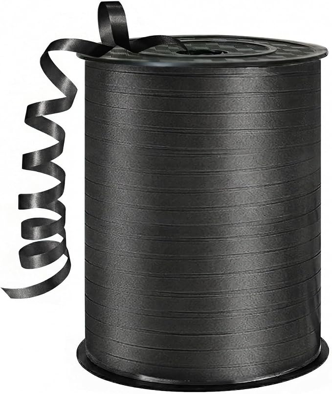 500 Yards Curling Ribbon， Black Balloon String Ribbon，for Gift Wrapping，Party by Unknown